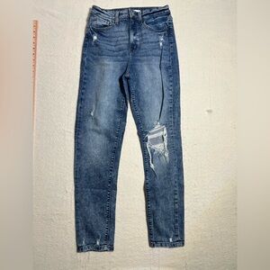 Distressed Blue Women's Jeans